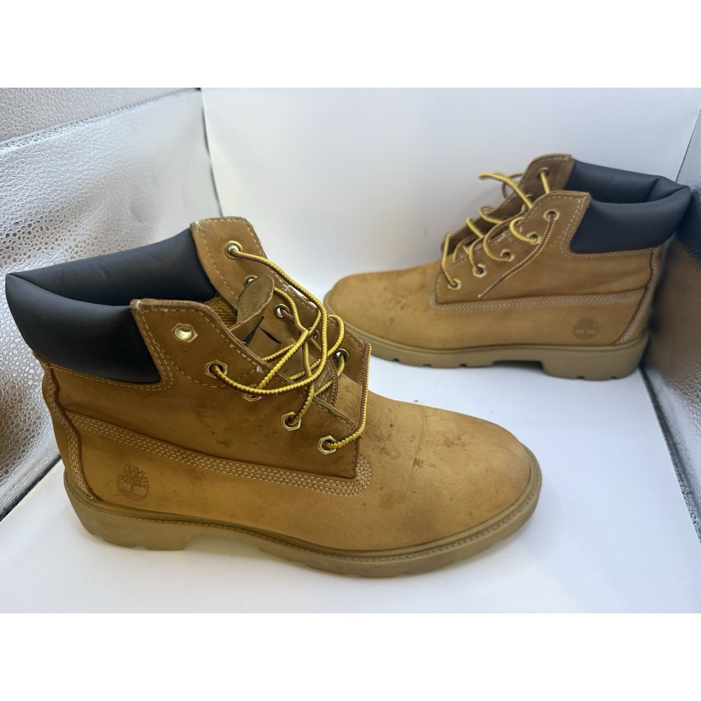 Timberland Men's 6" Waterproof Boots Wheat Nubuck Size 6 (A7598 / 10960)